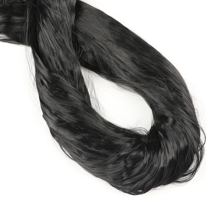 Ruw zwart glanzend 3D gevlokt touw nylon 66