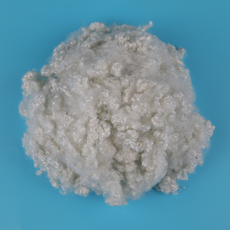Witte silicium geconjugeerde polyester stapelvezel 15D×64mm